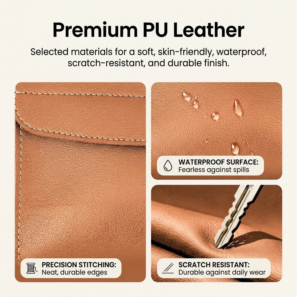 Water-Resistant PU Leather Texture
